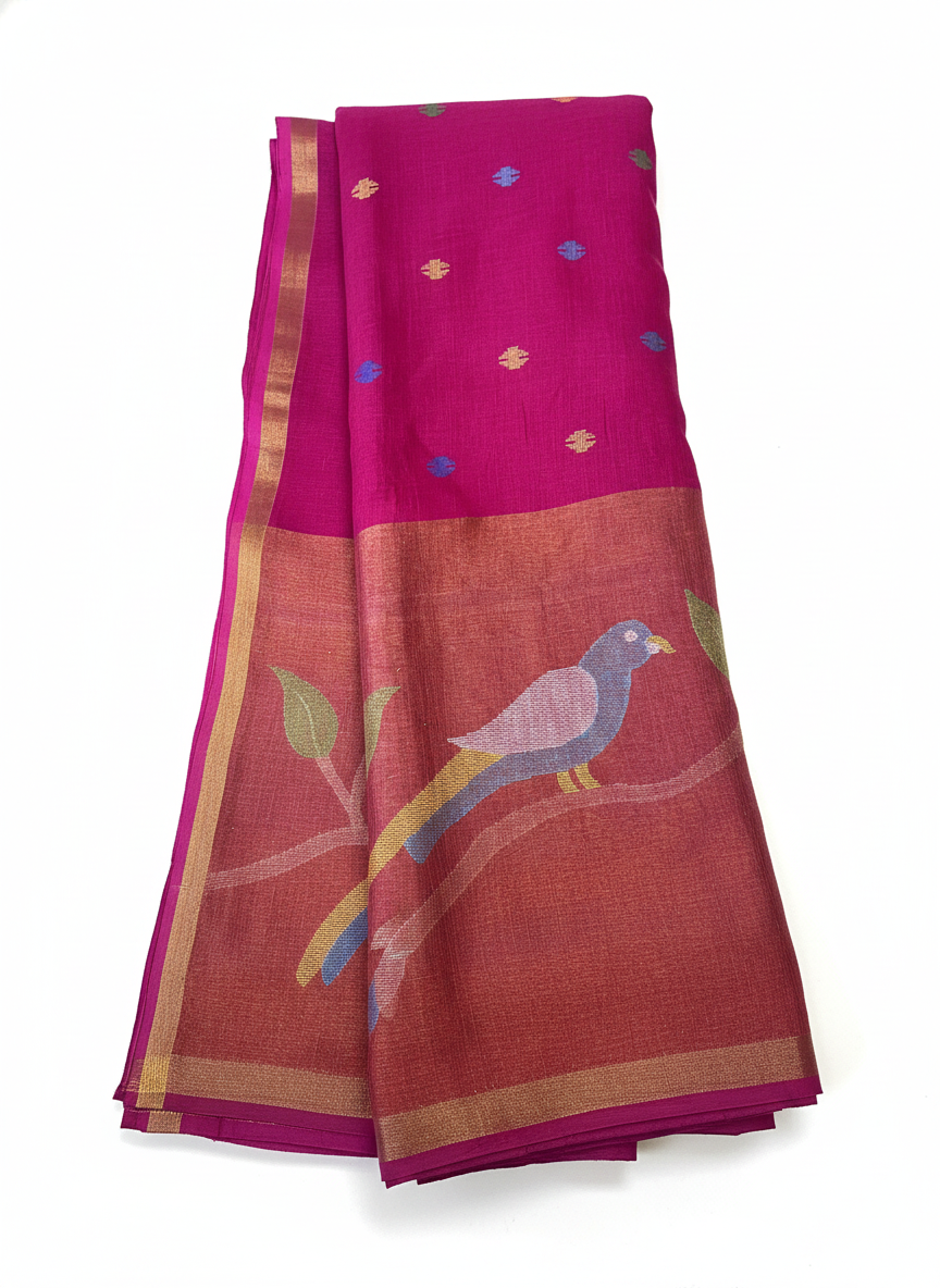 Nisarg - Linen Paithani