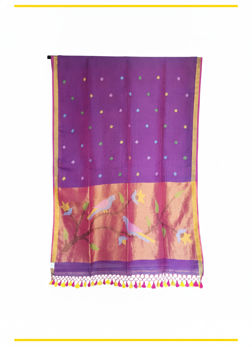Nisarg - Linen Paithani