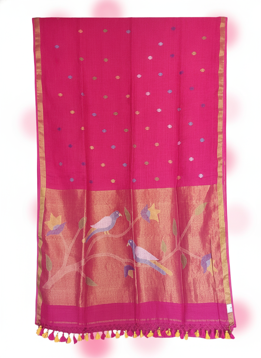 Nisarg - Linen Paithani